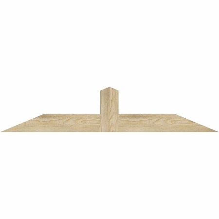 Ekena Millwork Portland Rough Sawn Timber Gable Bracket, Douglas Fir, 48"W x 10"H x 2"D x 4"F, 5/12 Pitch GBW048X10X0204POR00RDF